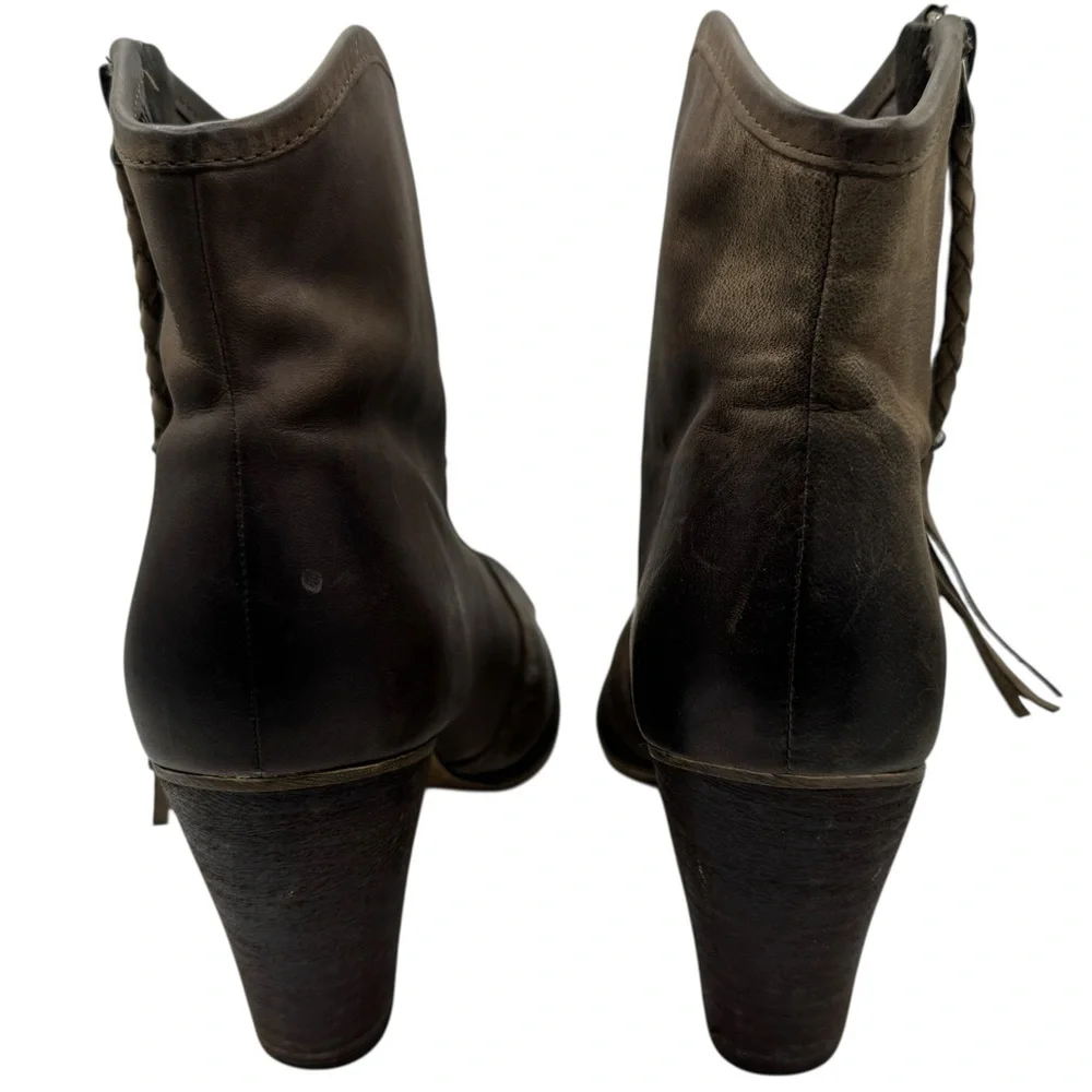 Aldo Dustar Women’s Dark Brown Ankle Booties w/ Stacked Heel -Size 40.5/ US 9.5